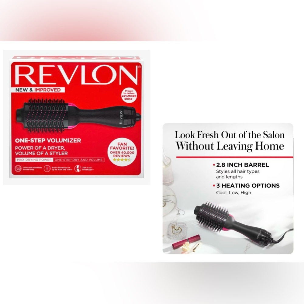 Revlon One-Step Volumizer & Hair Dryer Brush. NEW! Award Winning! Fan Favorite!